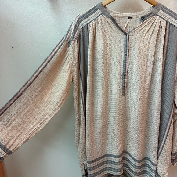 Free People Cream Sparkle Tunic - Picture 6 of 7